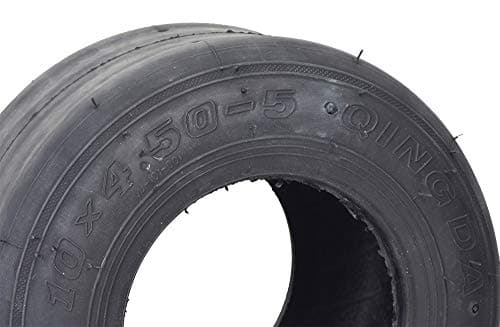 AlveyTech 10x4.50-5 Tubeless Slick Tire for Drift Trikes & Go-Karts (Qind) Pack of 2
