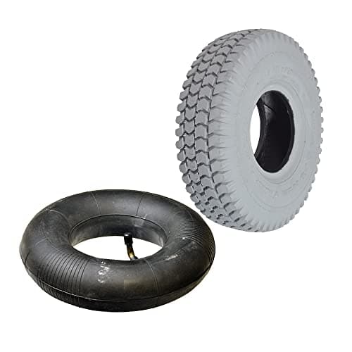 AlveyTech 3.00-4 Mobility Tire and Inner Tube Set - Fits Pride Chairs, Scooters, Wheelbarrow, Hand Trucks, E-Wheel Chairs