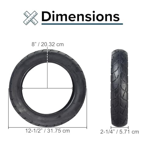 Wide Tread Tire for Electric Scooters - AlveyTech - Stability & Traction - Wear-Resistant