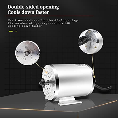 48V 1000W Electric Brushless DC Motor Kit with Speed Controller and Twist Grip Throttle