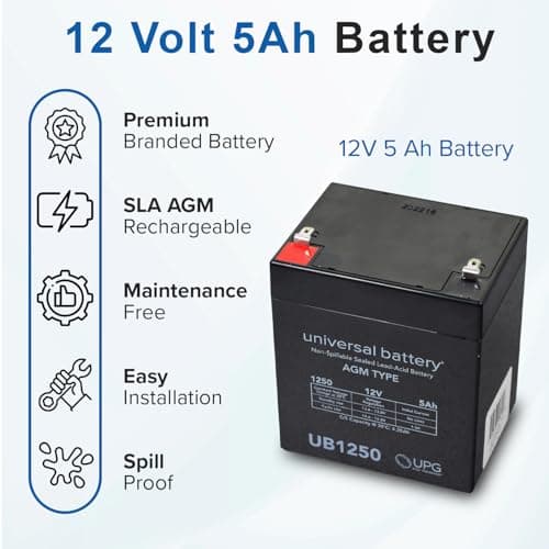 AlveyTech 12 Volt AGM Battery Pack for Razor Power Rider 360 Electric Bike - Replacement Premium 5 Ah Battery with Harness  
AlveyTech 12 Volt AGM Battery Pack for Razor Power Rider 360 Electric Bike - Ideal for Replacement & Recharging  
AlveyTech 1