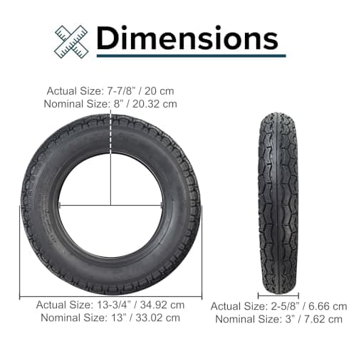 AlveyTech 14x3 (3.00-8) Tire with QD005 Street Tread for Power Chairs and Scooters --> 14x3 (3.00-8) Tire with QD005 Street Tread for Power Chairs and Scooters