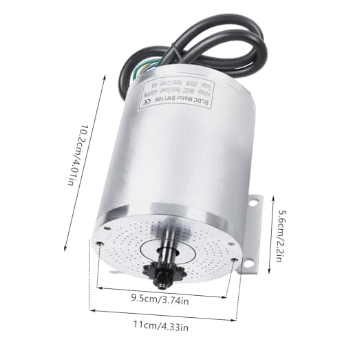 2000W Electric Brushless DC Motor Kit at 48V, High Speed Motor
