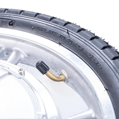 AlveyTech Rear Wheel Assembly with Hub Motor - Compatible with Razor Ecosmart Metro HD & Metro SUP Electric Scooters - Pneumatic Tread Tire, 350W Brushless Motor - Excellent Road Grip