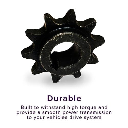 10 Tooth #40/#41/420 Chain Sprocket - for Baja, Coleman, Hammerhead, Manco, Predator 212cc 6.5 Hp, Realtree, Yerf-Dog, Mini Dirt Bike, Go-Kart