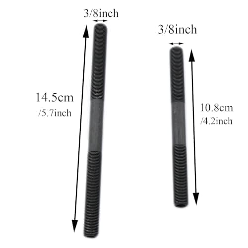 Black Hollow Axle Kit for Mountain Bike 108mm, 145mm - 2PCS