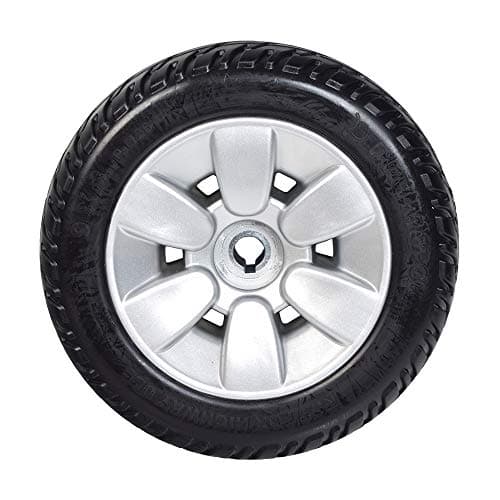 9x3 Flat-Free Drive Wheel Assembly for Jazzy Select Elite & Pride TSS 300 - Replacement Low Profile Wheels for Power Mobility Chair