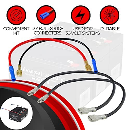 Universal Battery Wiring Harness Kit for Electric Scooters and Ride-On Toys