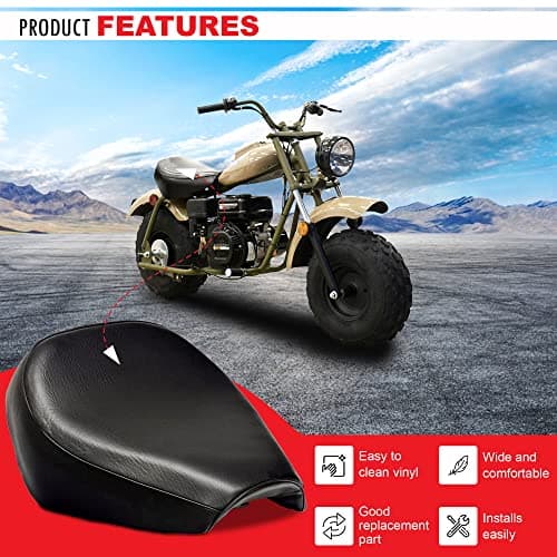 Black Replacement Seat for 196cc 6.5HP Massimo MB200 & Baja Heat Warrior MB165/MB200