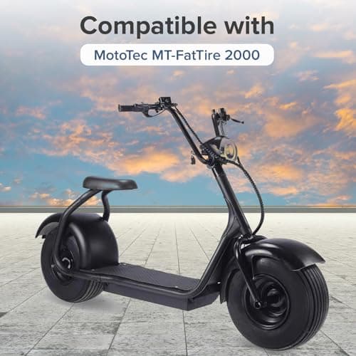 AlveyTech 60V 1500W Hub Motor & 18x9.50-8 Rear Wheel Assembly for Electric Fat Tire Scooters - For MotoTec MT-FatTire 2000