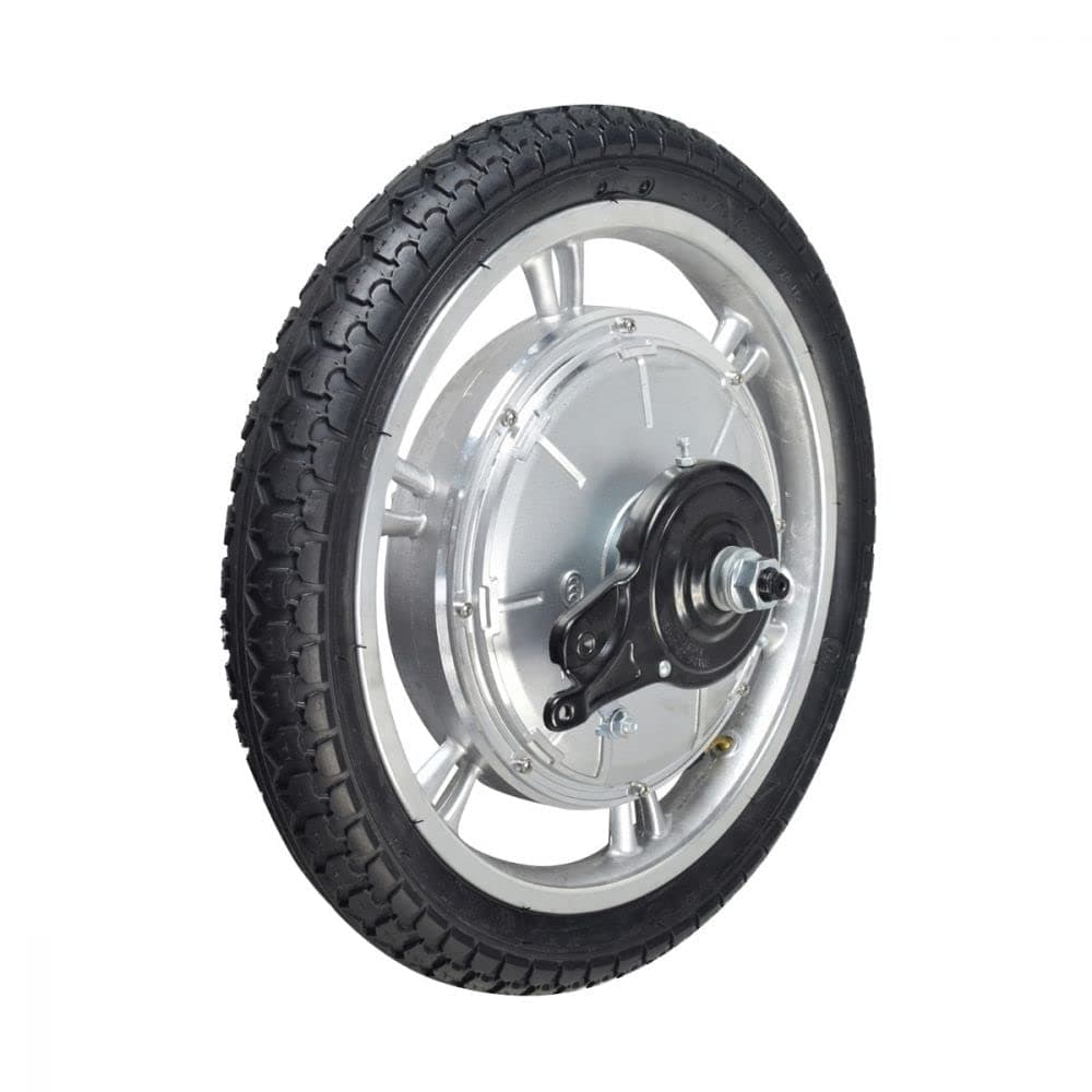 AlveyTech Rear Wheel Assembly with Hub Motor - Compatible with Razor Ecosmart Metro HD & Metro SUP Electric Scooters - Pneumatic Tread Tire, 350W Brushless Motor - Excellent Road Grip